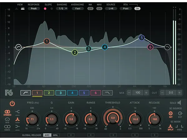 Waves F6 Floating-Band Dynamic EQ