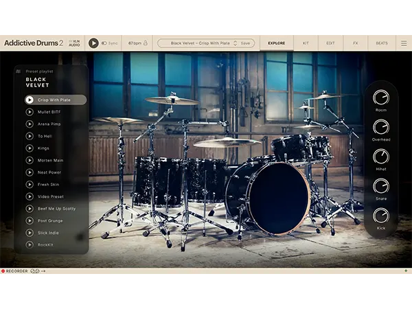 XLN Audio Addictive Drums 2 Black Velvet