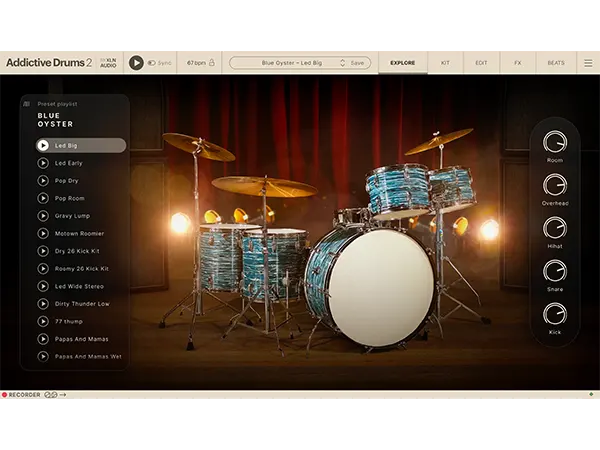 XLN Audio Addictive Drums 2 Blue Oyster