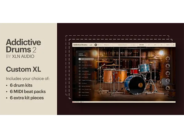 XLN Audio Addictive Drums 2 Custom XL Collection