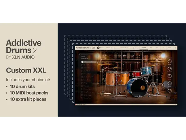 XLN Audio Addictive Drums 2 Custom XXL Collection