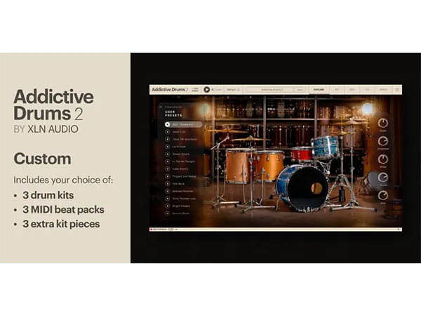 XLN Audio Addictive Drums 2 Custom