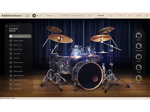 XLN Audio Addictive Drums 2 Studio Rock