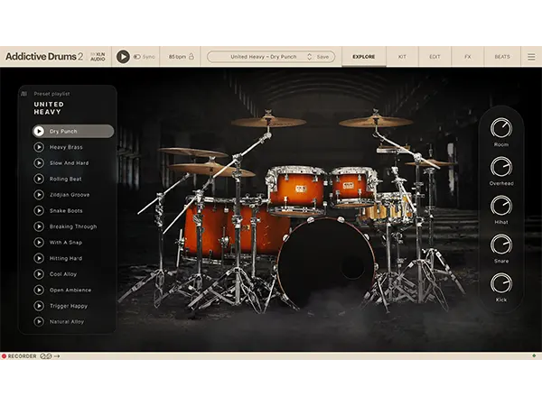 XLN Audio Addictive Drums 2 United Heavy