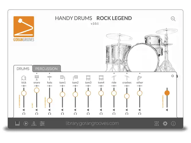 GoranGrooves Handy Drums Rock Legend V2