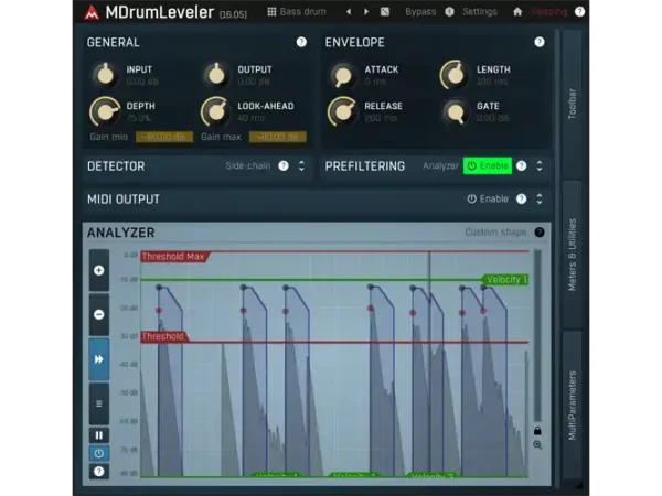 MeldaProduction MDrumLeveler