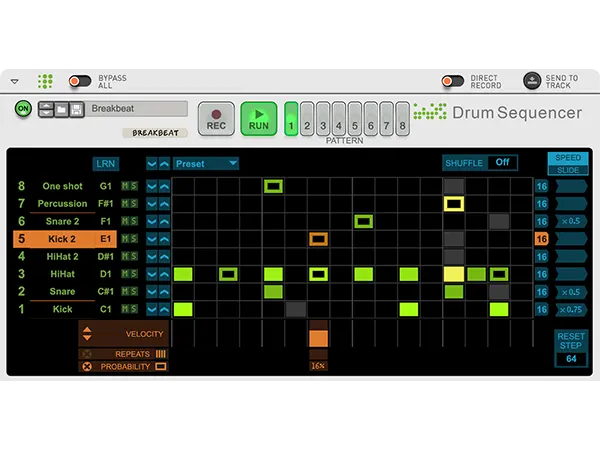 Reason Studios Drum Sequencer