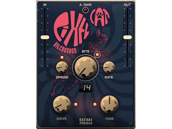 Safari Pedals Pixel Cat