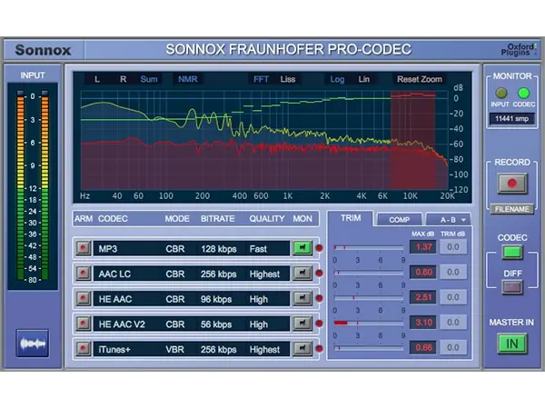 Sonnox Oxford Fraunhofer Pro-Codec Native