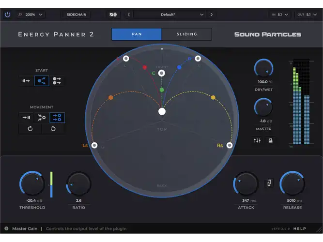 Sound Particles Energy Panner 2